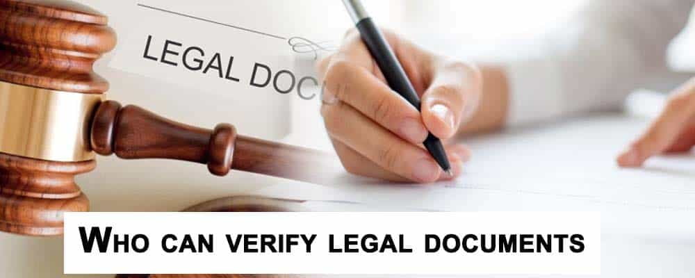 who can verify legal documents